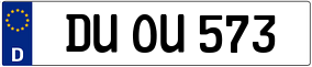 Truck License Plate